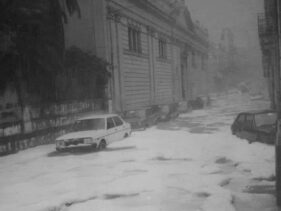 Allagamenti in via Marchese di San Giuliano - Acireale, 13 Marzo 1995