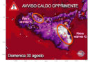 AVVISO CALDO OPPRIMENTE: domenica 30 agosto previste punte di +44° C