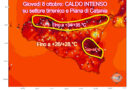IMPENNATA TERMICA giovedì 8 ottobre con CALDO ESTIVO e punte di +34/+35 °C sul settore tirrenico
